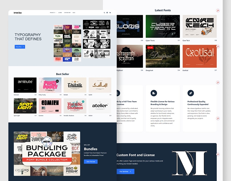 Type-Foundry-eCommerce-Website-Gutenberg-ACF